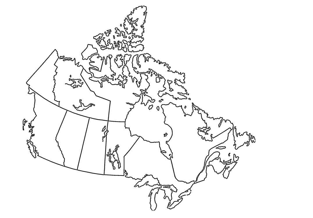 Canada map background