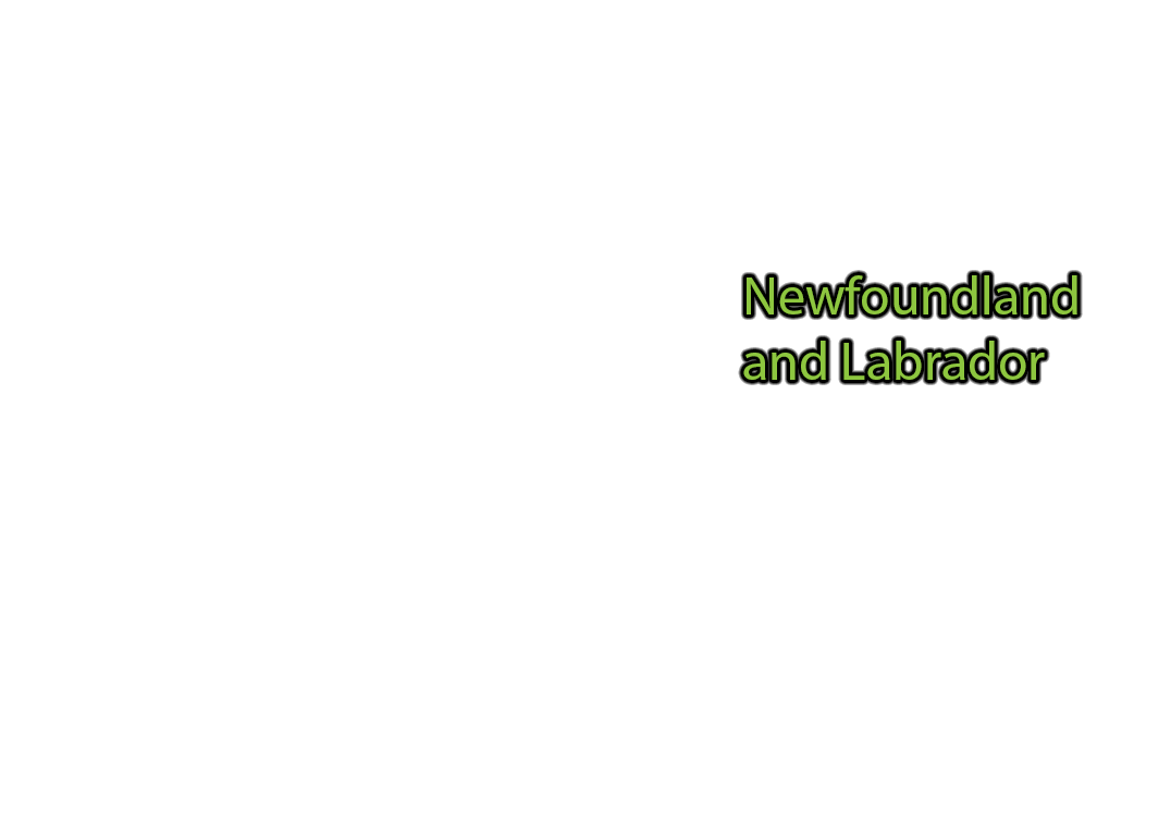 Newfoundland-and-Labrador label with glow