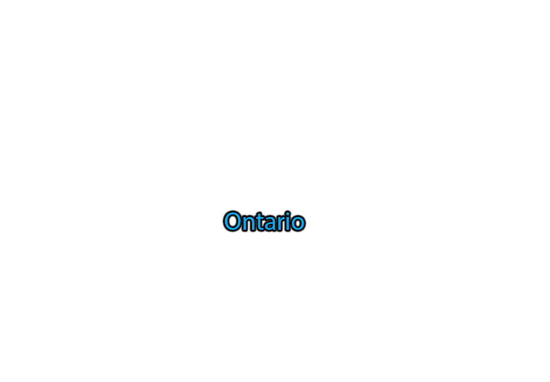 Ontario label with glow
