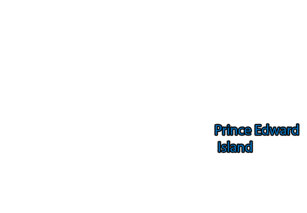 Prince-Edward-Island label with glow