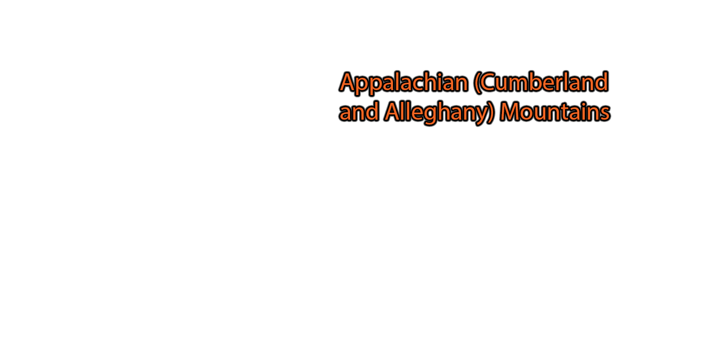 Appalachian-(Cumberland-and-Alleghany)-Mountains label with glow