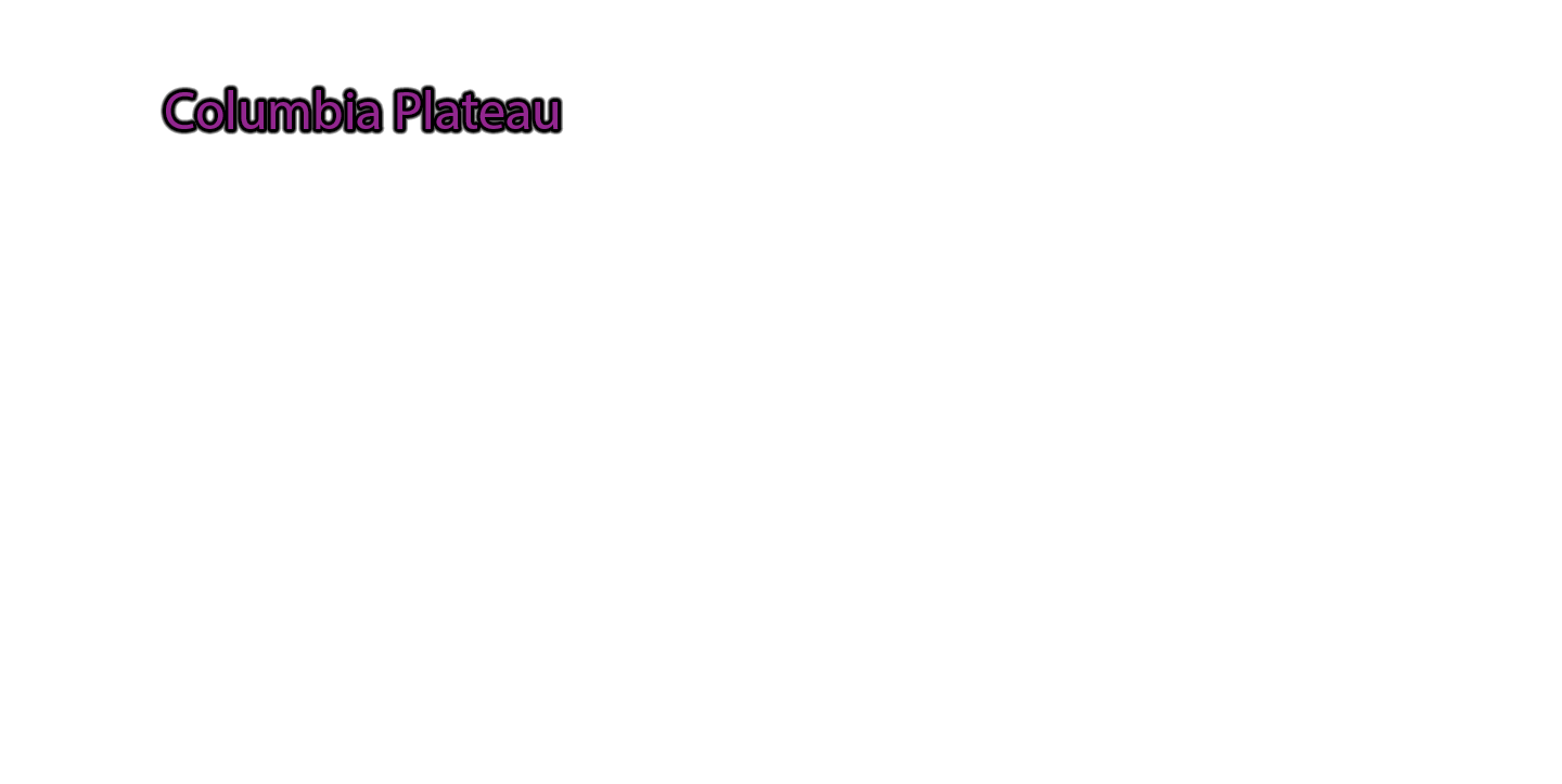Columbia-Plateau label with glow