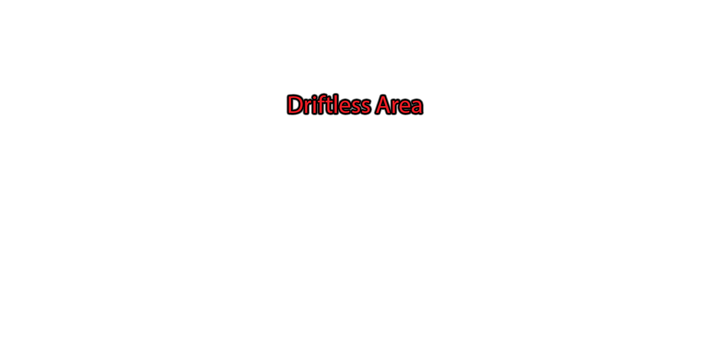 Driftless-Area label with glow