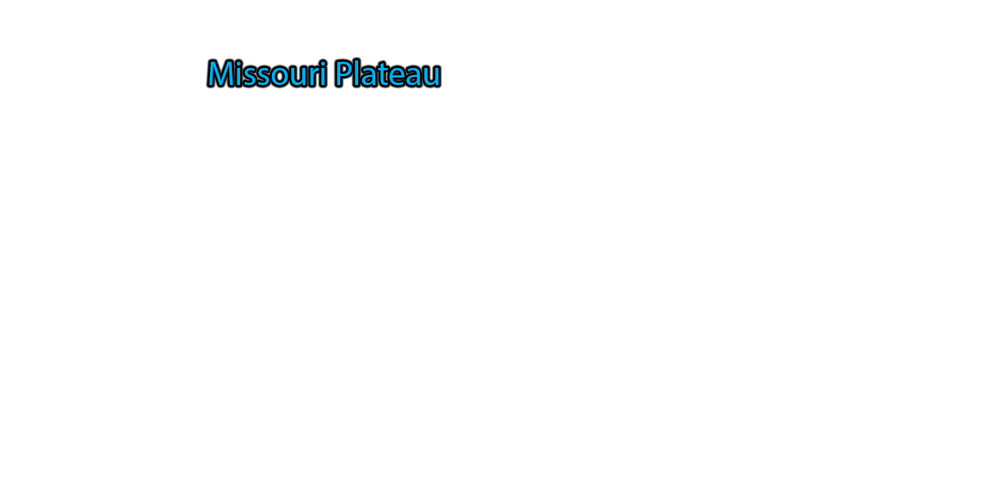 Missouri-Plateau label with glow