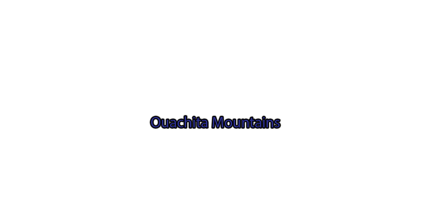 Ouachita-Mountains label with glow