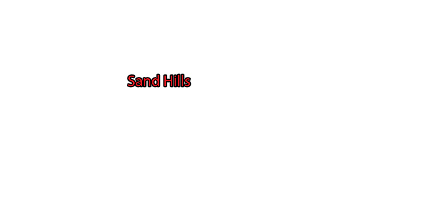 Sand-Hills label with glow