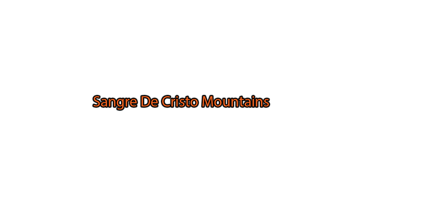 Sangre-de-Cristo-Mountains label with glow