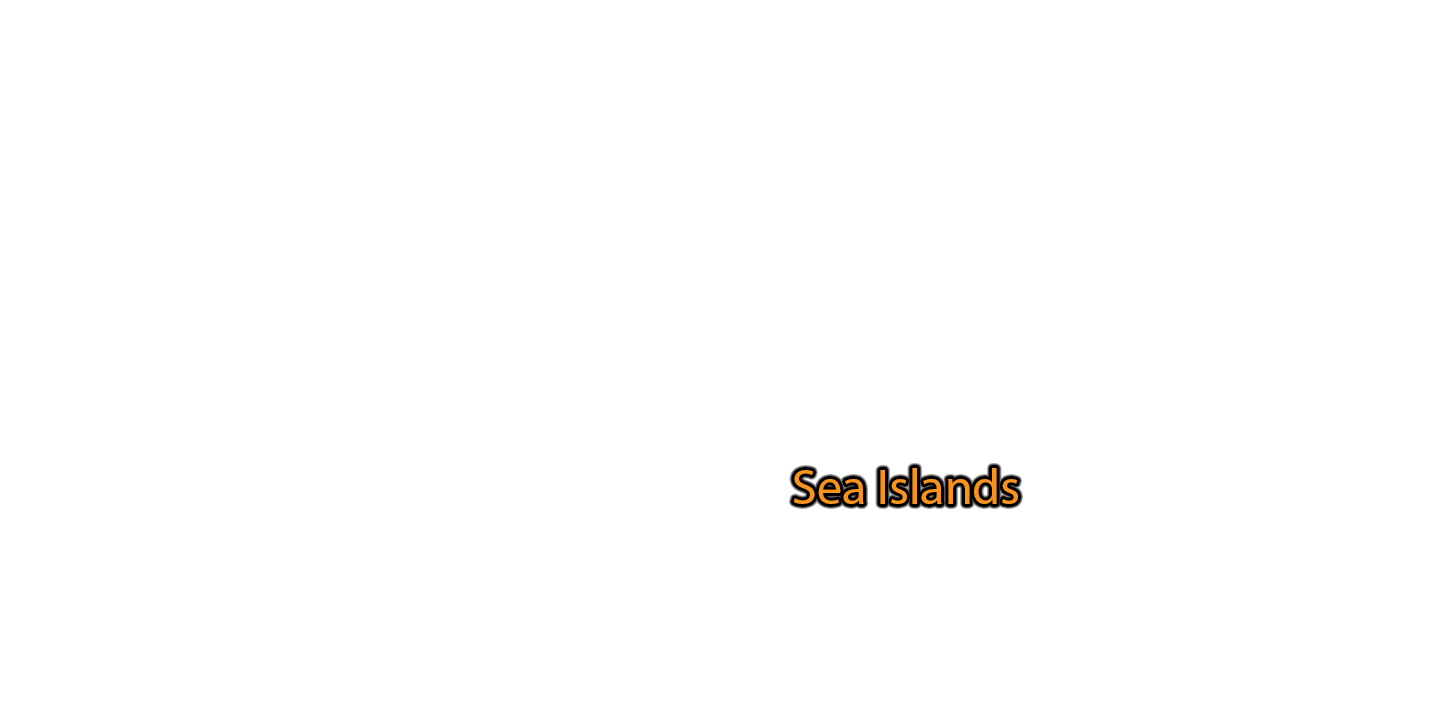 Sea-Islands label with glow