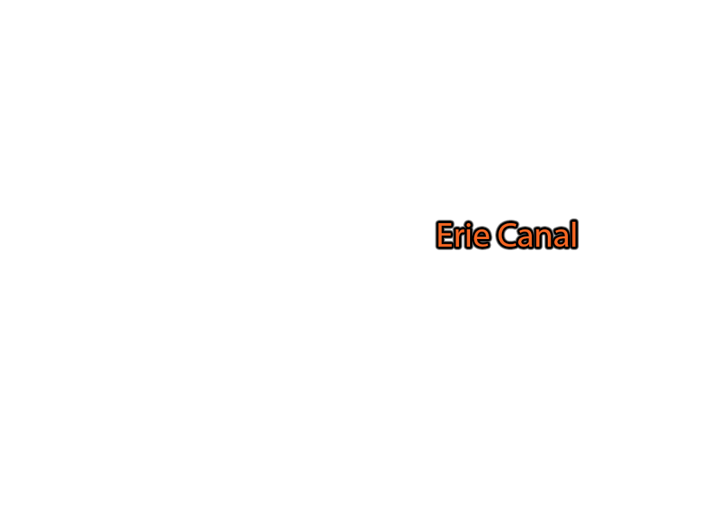 Erie-Canal label with glow