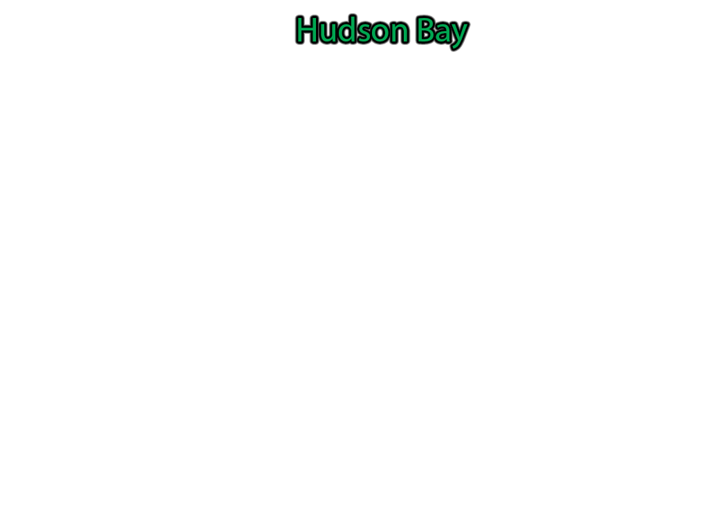 Hudson-Bay label with glow
