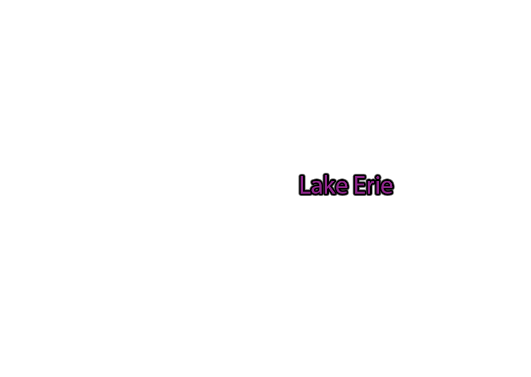 Lake-Erie label with glow