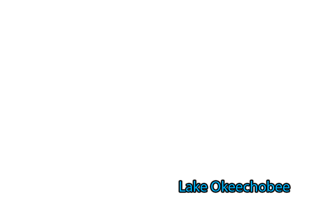 Lake-Okeechobee label with glow