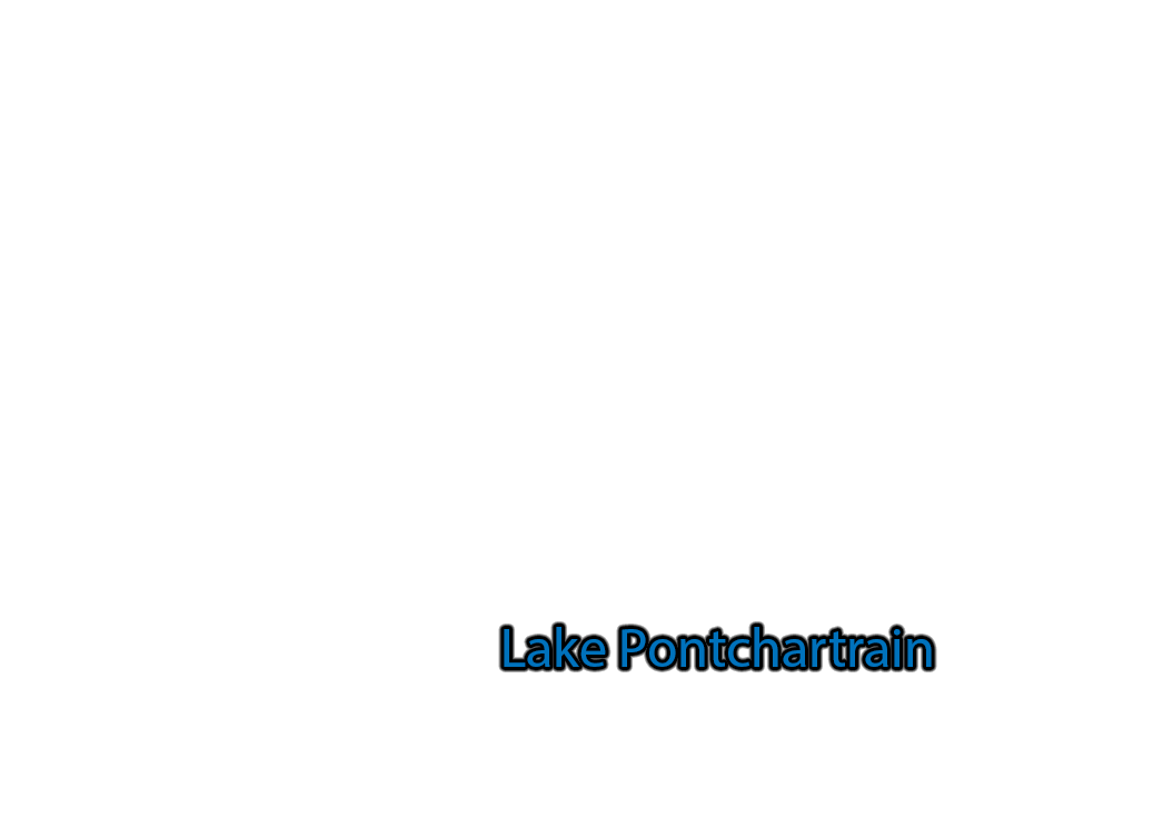 Lake-Pontchartrain label with glow
