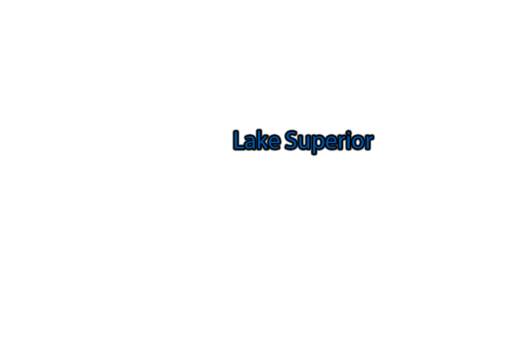 Lake-Superior label with glow