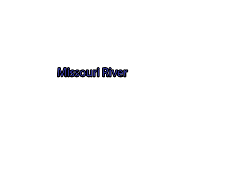 Missouri-River label with glow