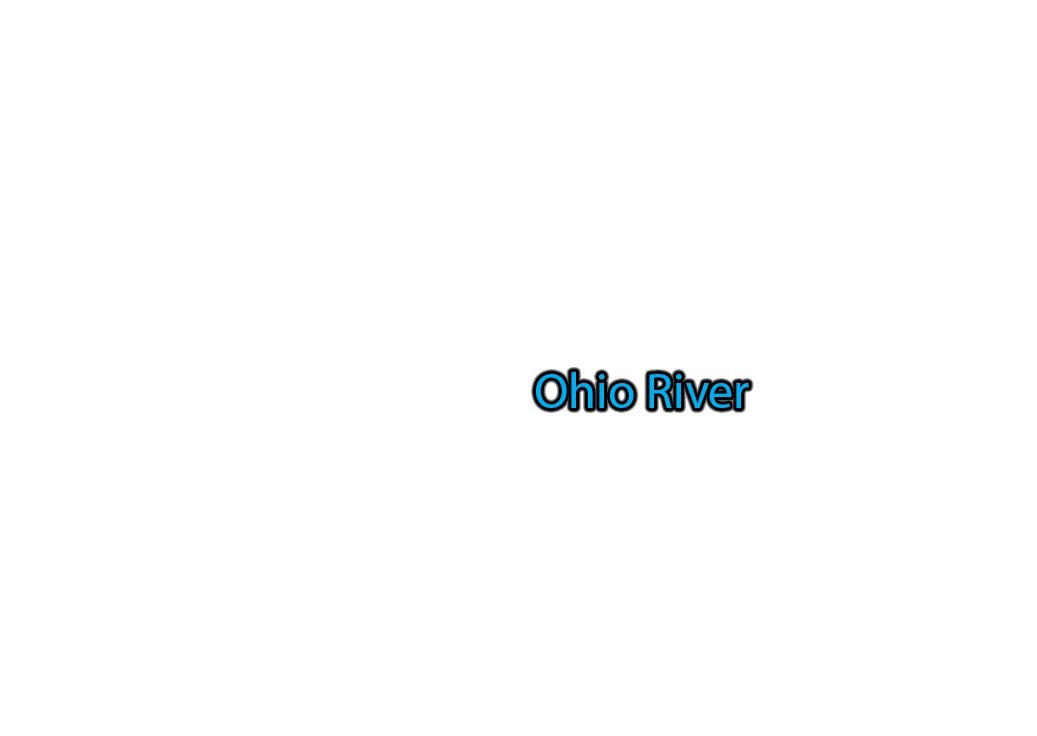 Ohio-River label with glow