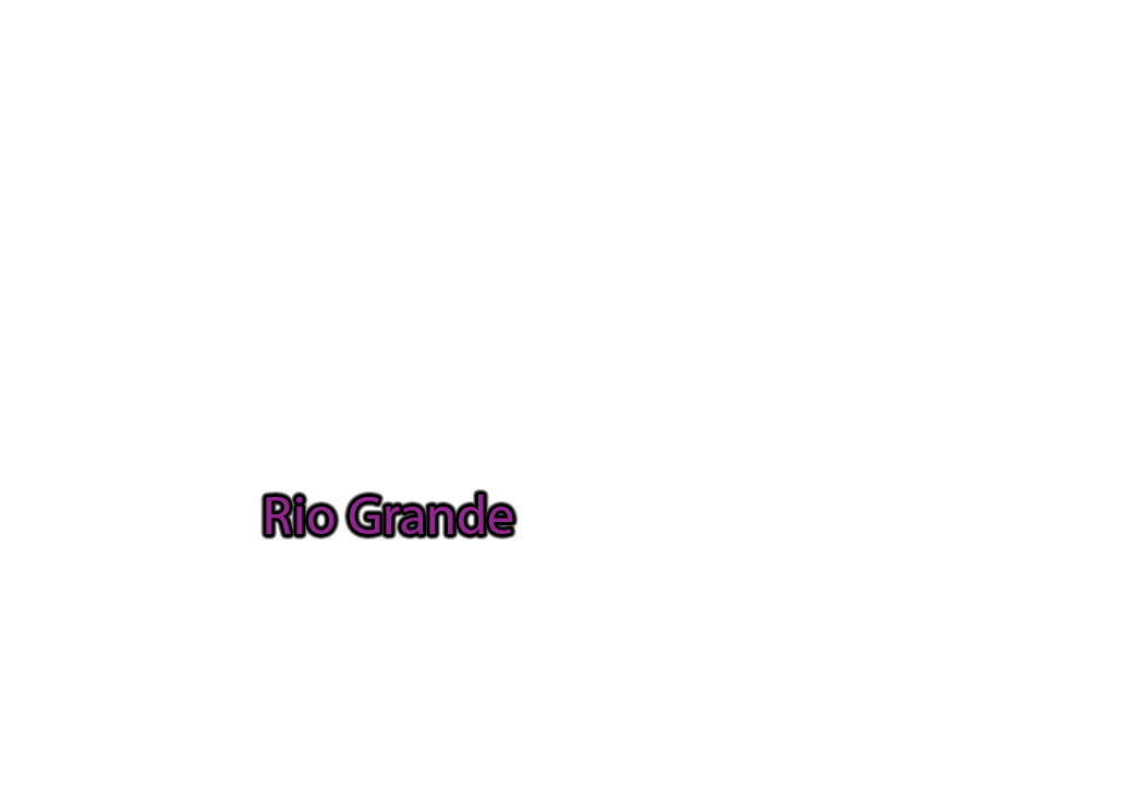 Rio-Grande label with glow