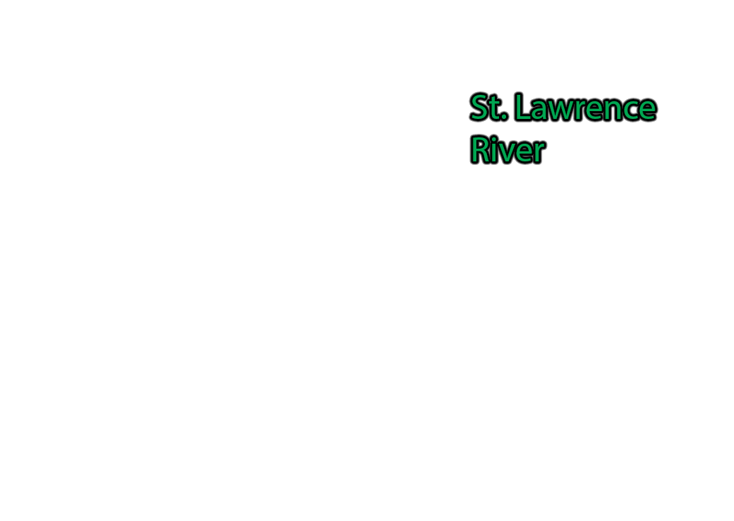 St.-Lawrence-River label with glow