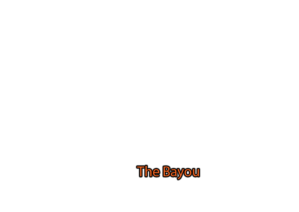 The-Bayou label with glow