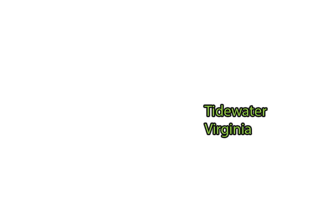 Tidewater-Virginia label with glow