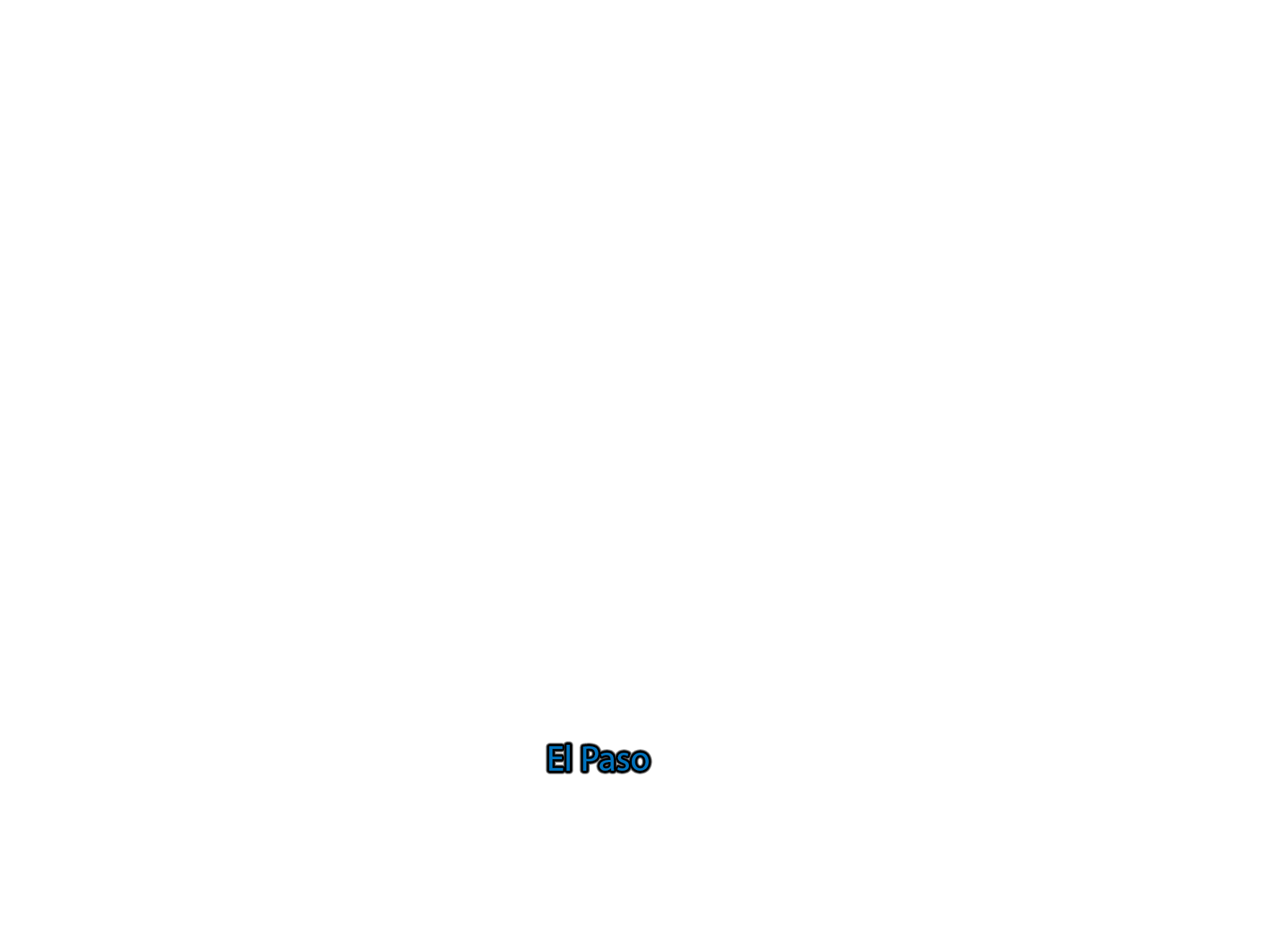 El-Paso label with glow