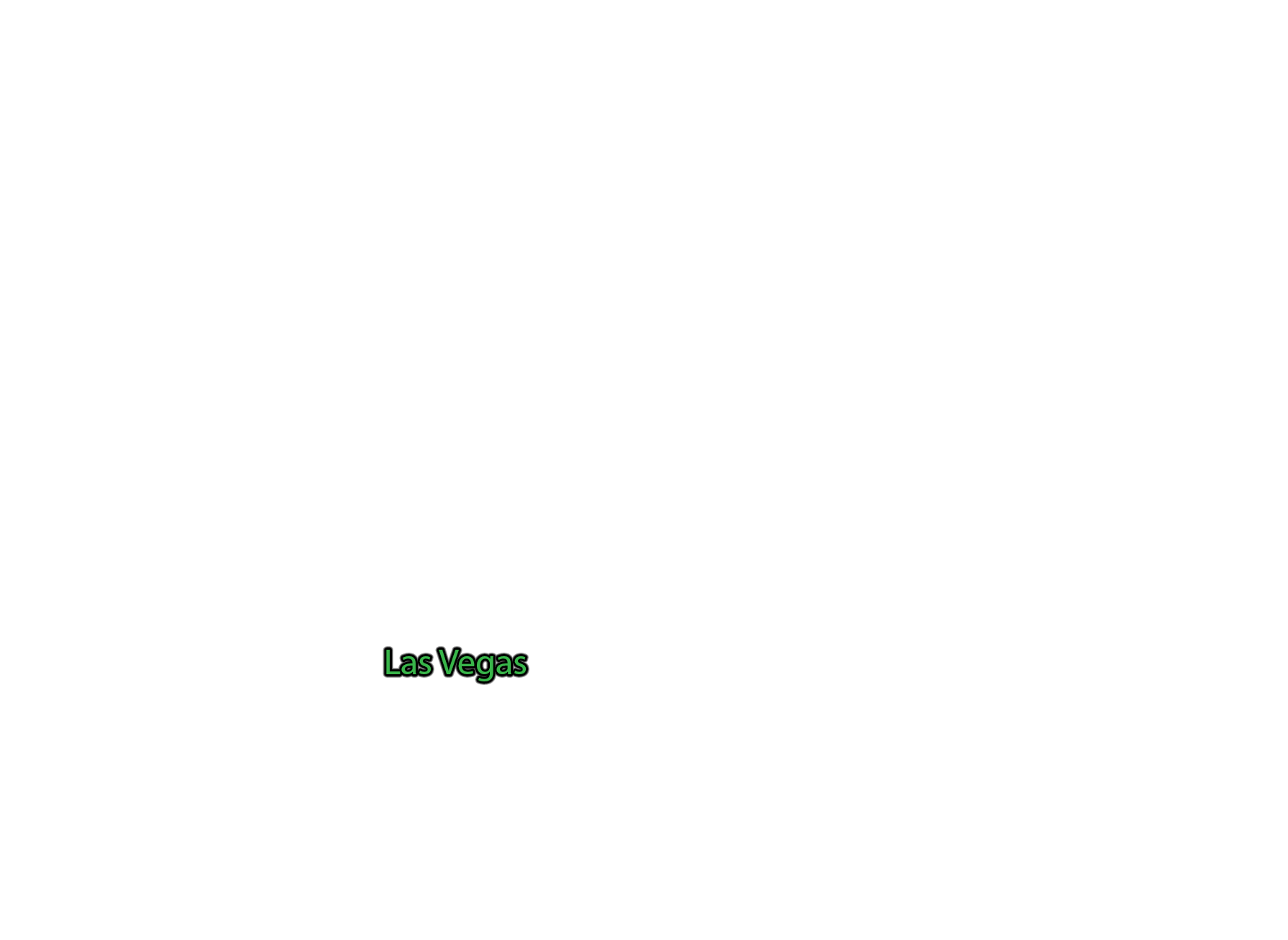 Las-Vegas label with glow
