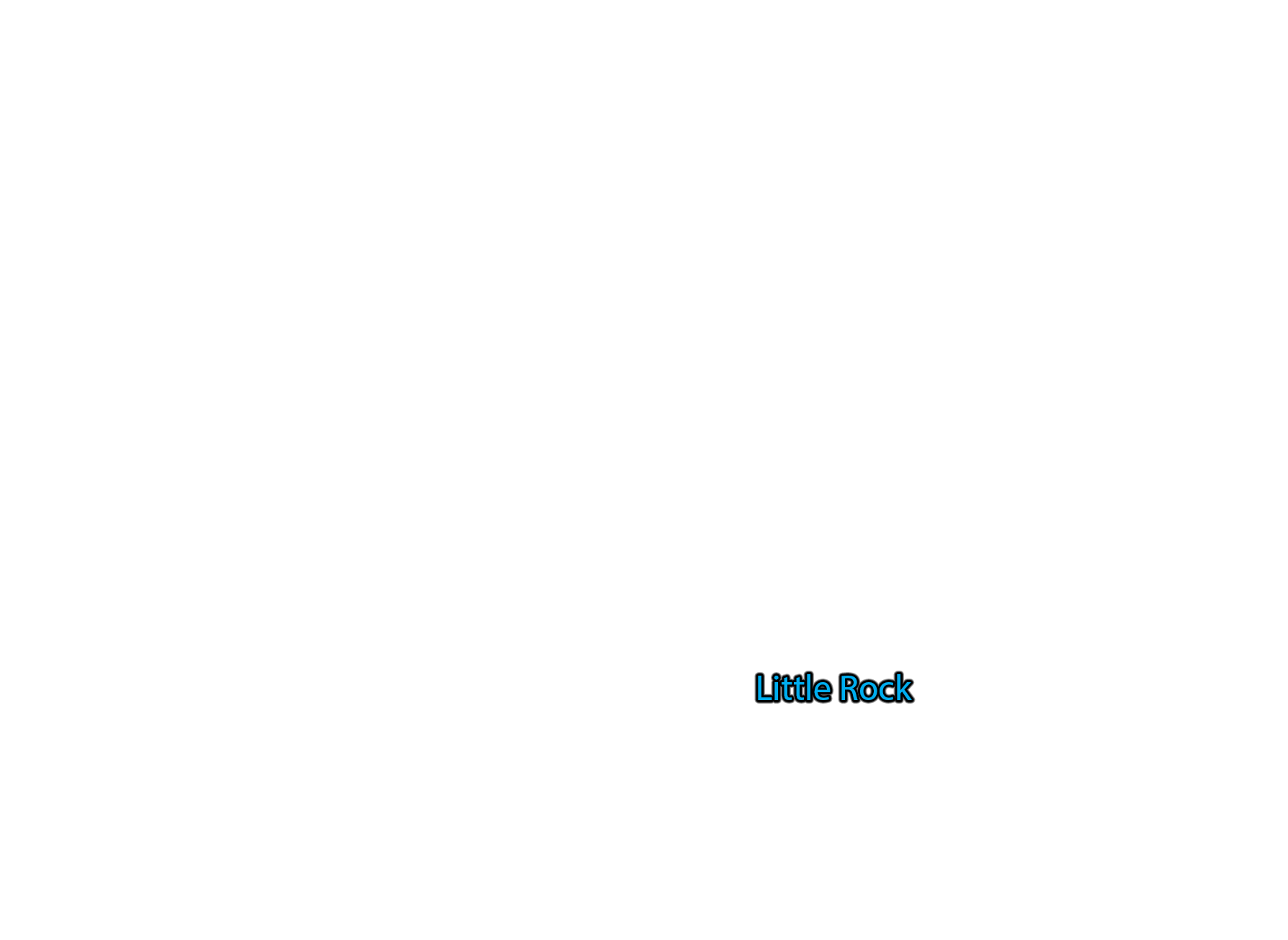 Little-Rock label with glow