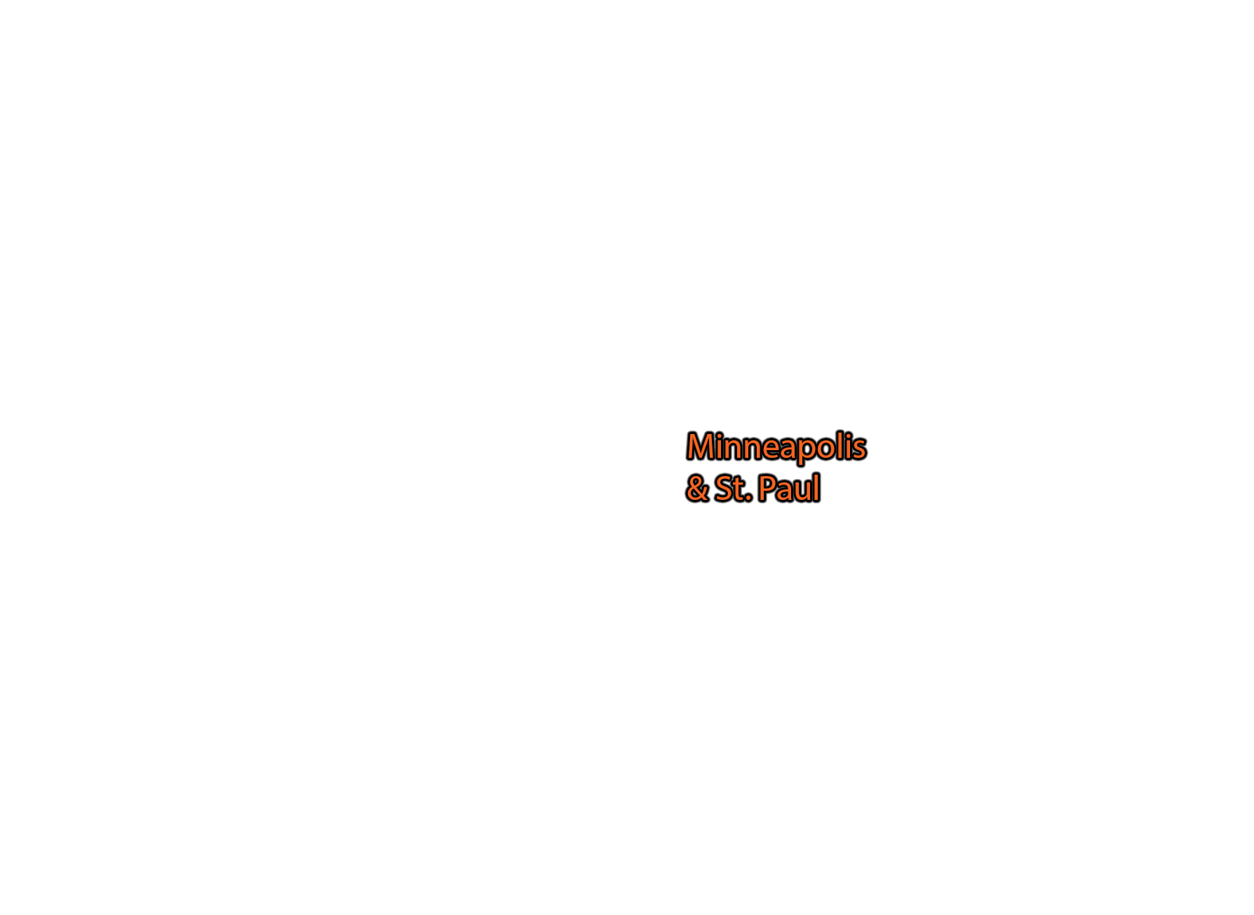 Minneapolis-&-St.-Paul label with glow