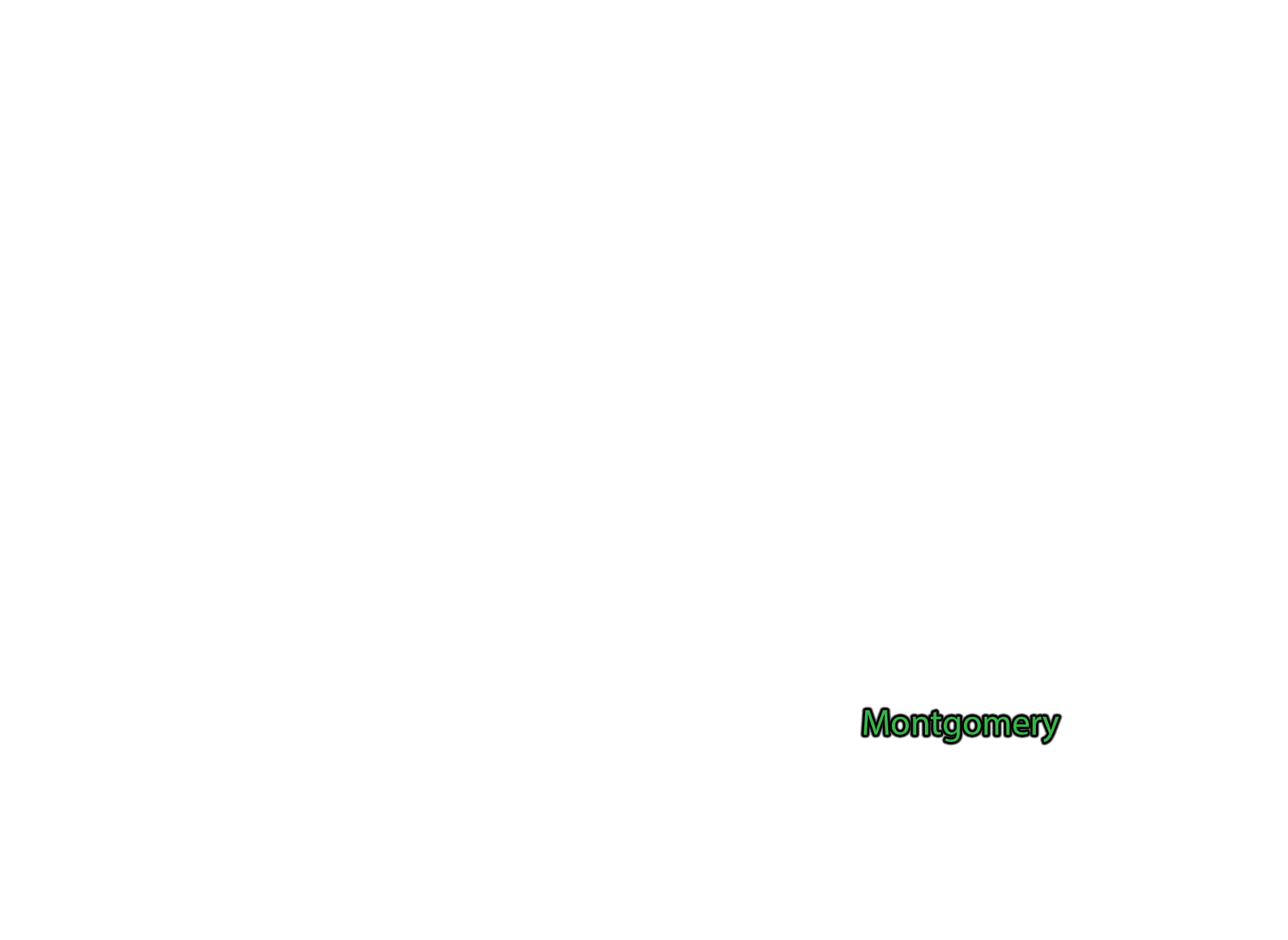 Montgomery label with glow