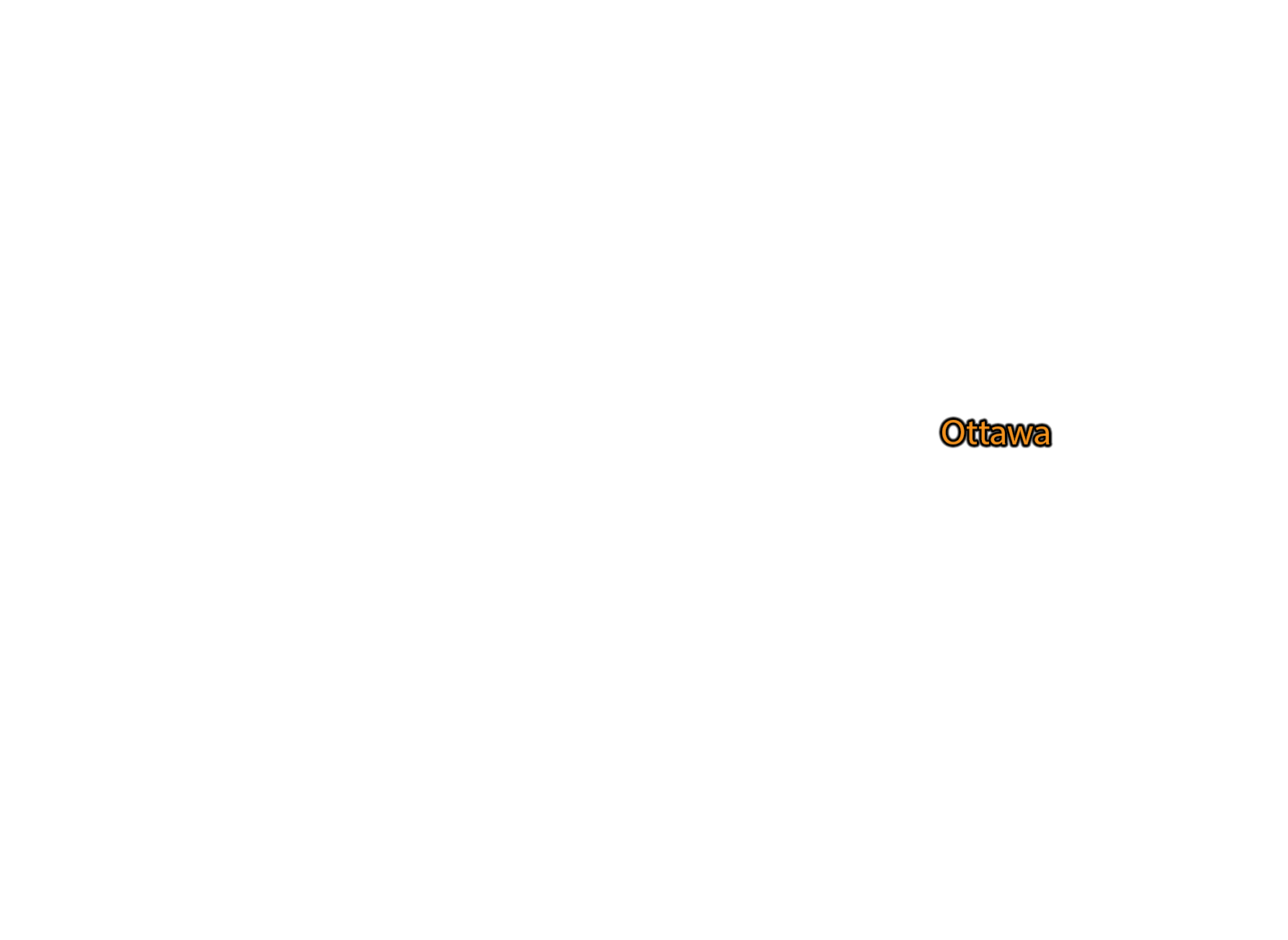 Ottawa label with glow