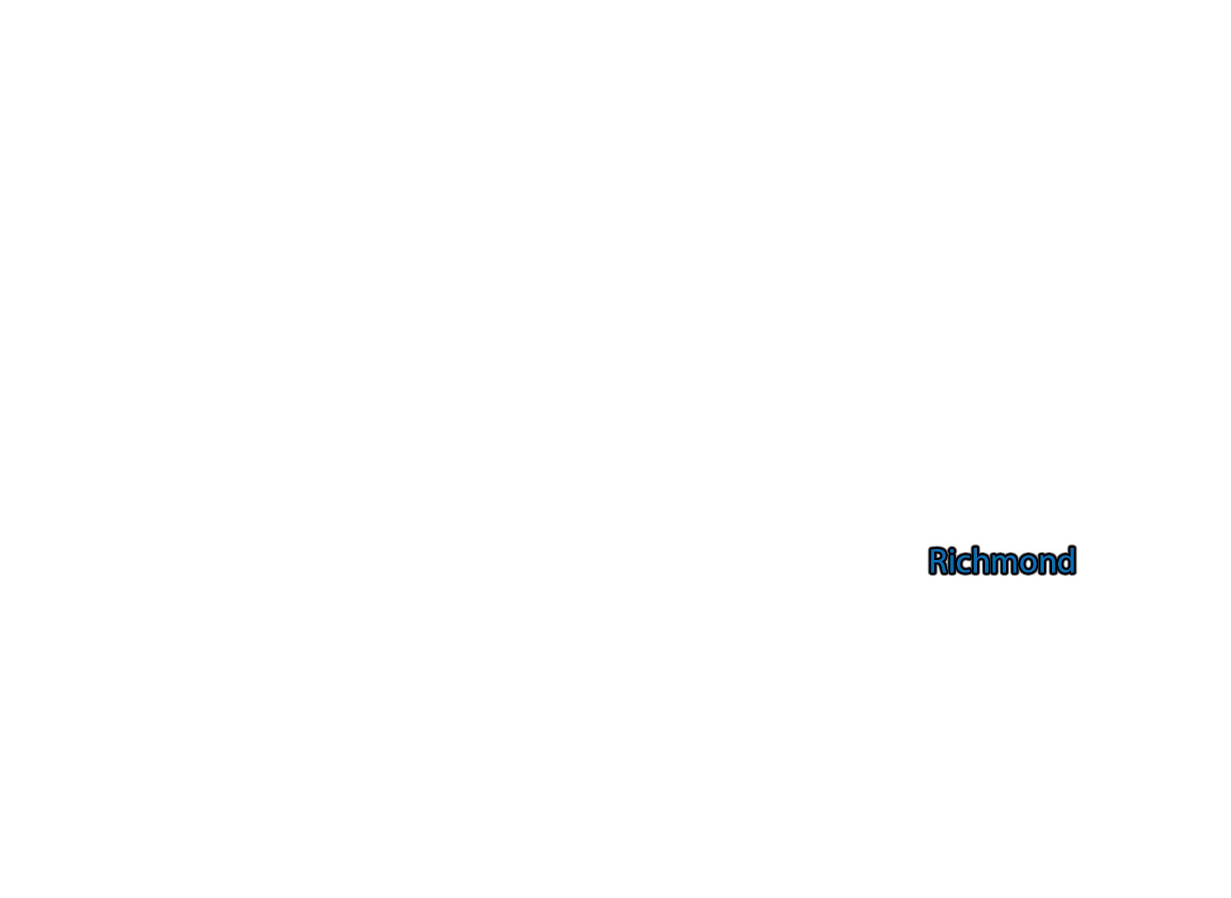 Richmond label with glow