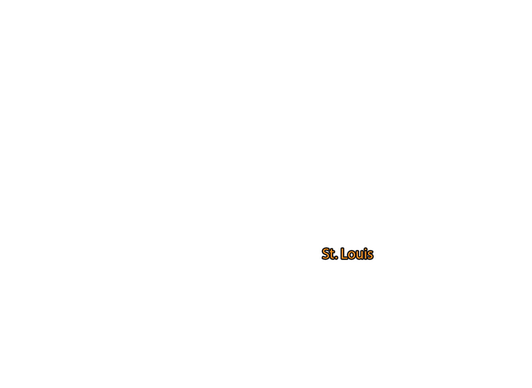 St.-Louis label with glow