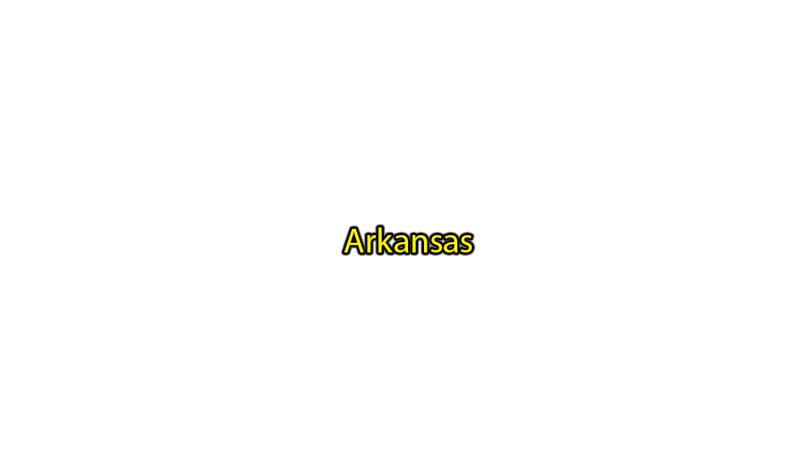 Arkansas label with glow