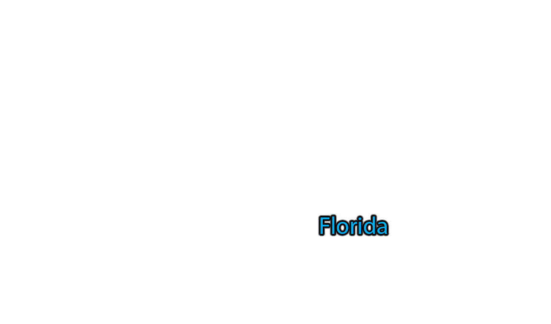 Florida label with glow