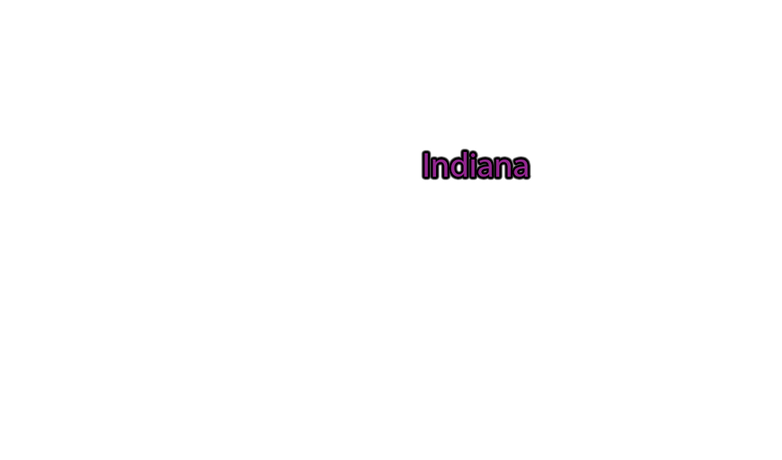 Indiana label with glow