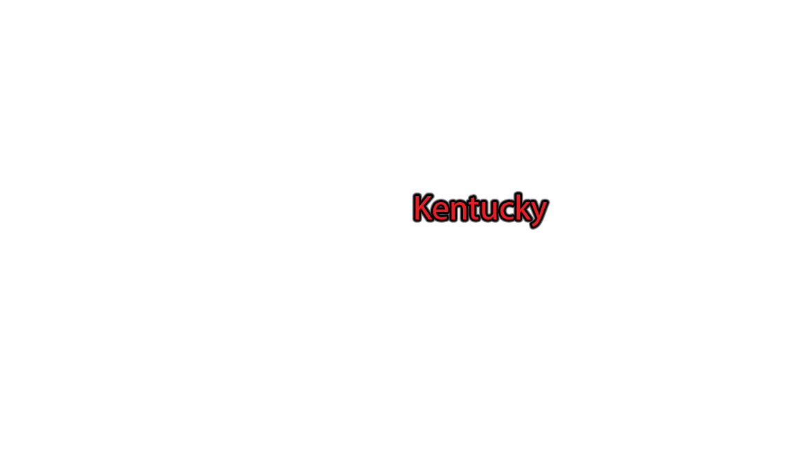 Kentucky label with glow