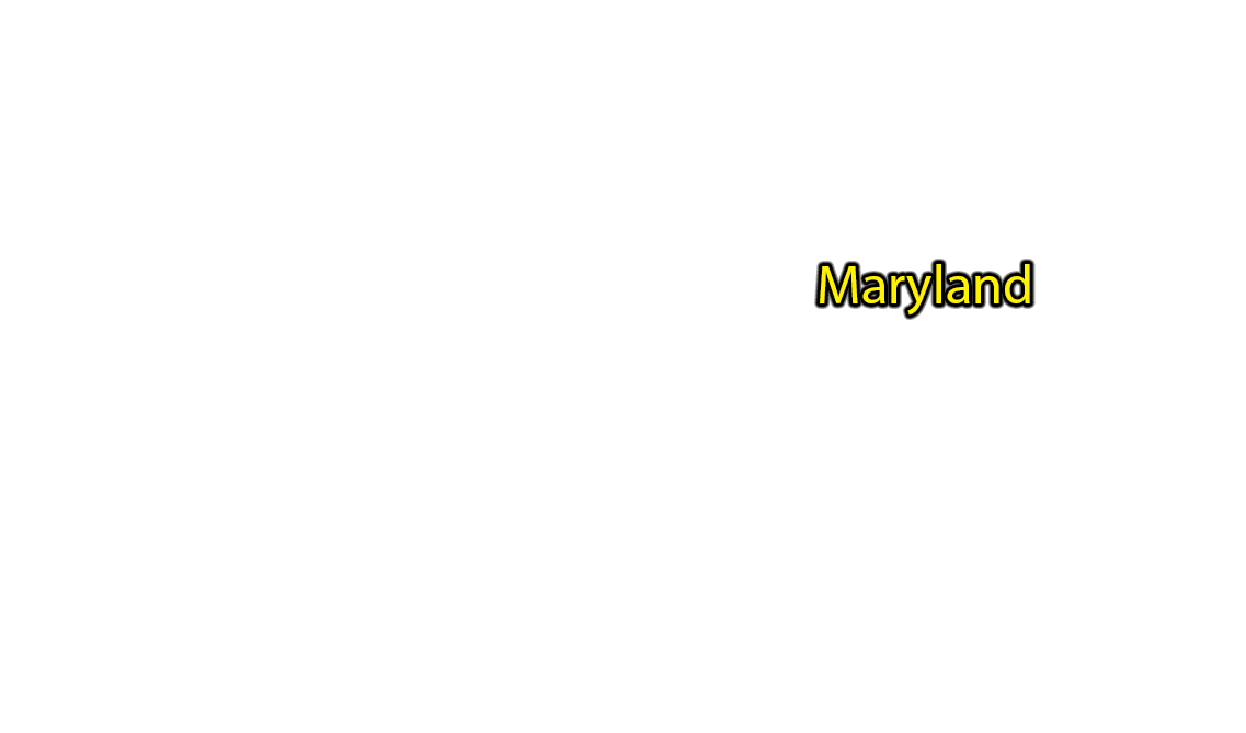 Maryland label with glow