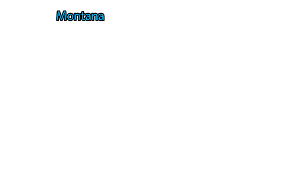 Montana label with glow