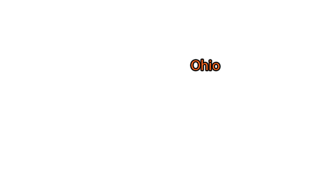 Ohio label with glow