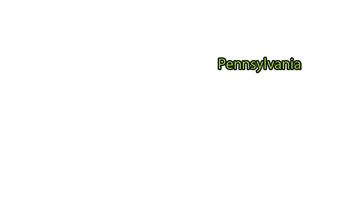 Pennsylvania label with glow